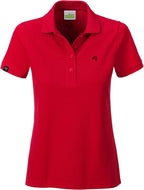 JAN 8009 ― Ladies Organic Cotton Polo Shirt - Red