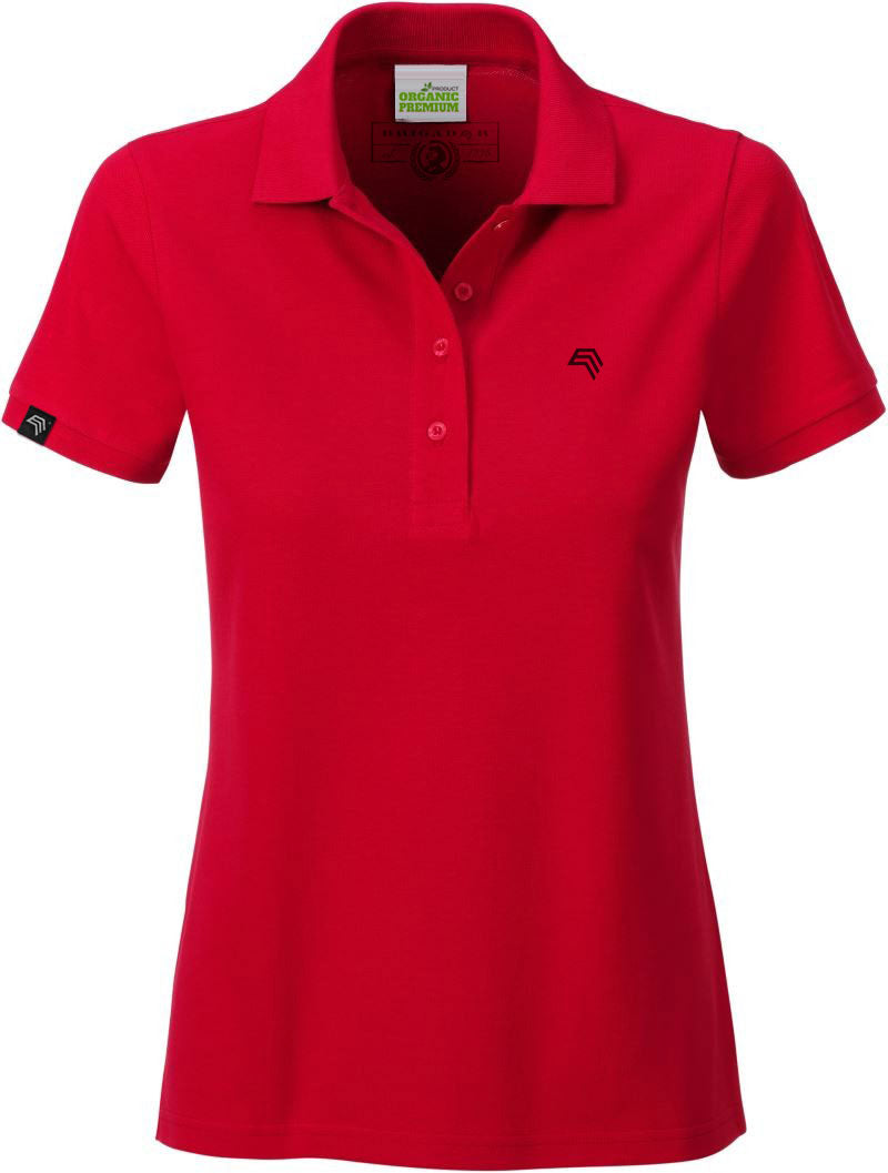 JAN 8009 ― Damen Bio-Baumwolle Polo Shirt - Rot