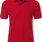 ― % ― JAN 8010/ ― Men's Bio-Baumwolle Polo Shirt - Rot [L / XL]