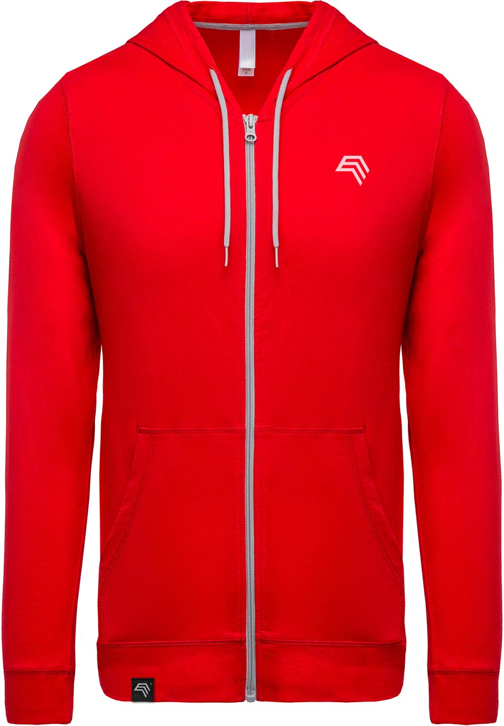 KRB K438 ― Lightweight Contrast Sweat Jacket - Rot