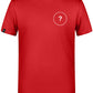 Unisex Mens Basic T-Shirt - Rot - incl. Print