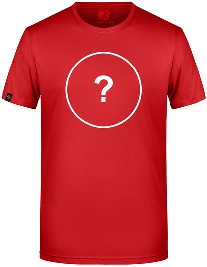 Unisex Mens Basic T-Shirt - Rot - incl. Print