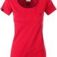 Auslaufartikel ― JAN 8003 ― Damen Bio-Baumwolle T-Shirt mit Brusttasche - Rot