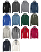 RMH H107 ― Heavy Bi-color Hoodie Sweat Jacket