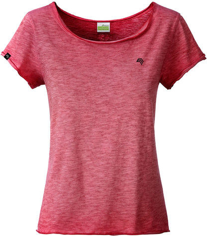 JAN 8015 ― Damen Bio-Baumwolle Flammgarn T-Shirt - Chili Rot