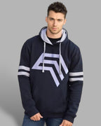 ― % ― SDJ 301H ― Stripy Sleeve Hoodie Sweatshirt