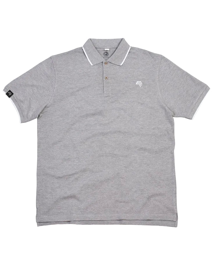 STM 119M ― Tipped Organic Polo Shirt mit Knöpfen aus Kokosnuss-Schalen