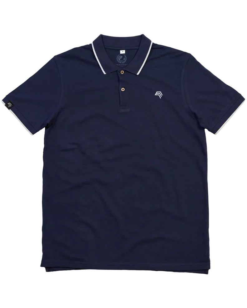 STM 119M ― Tipped Organic Polo Shirt mit Knöpfen aus Kokosnuss-Schalen