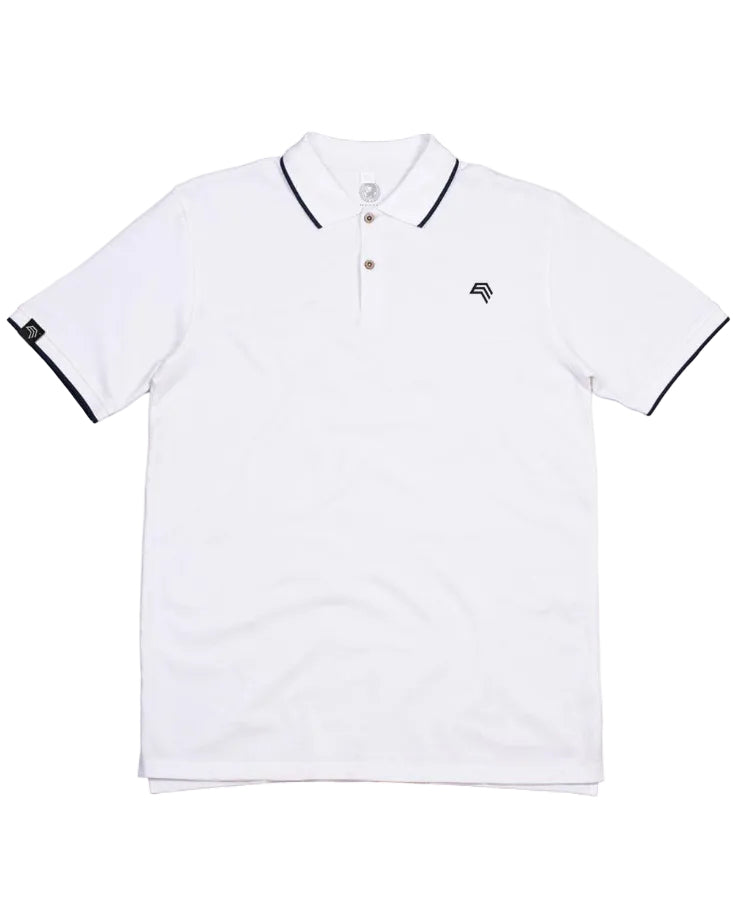 STM 119M ― Tipped Organic Polo Shirt mit Knöpfen aus Kokosnuss-Schalen