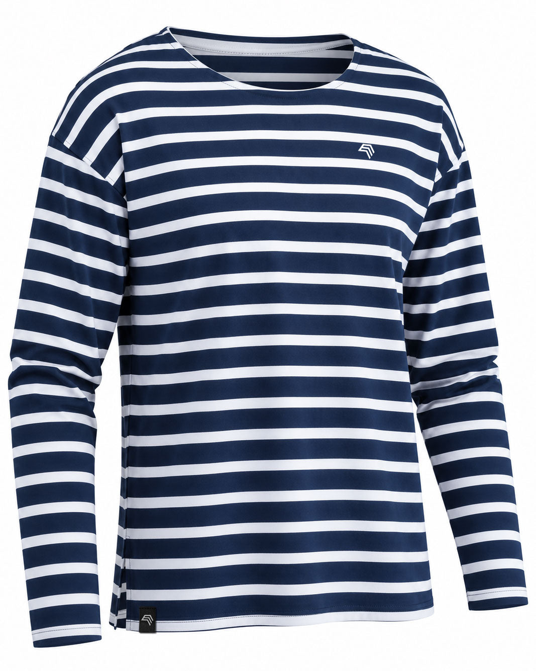 ― % ― STM 6301 ― Unisex-Ringelshirt mit lässigem Fall und cleveren Seitenschlitzen