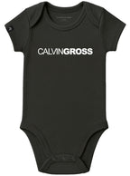Calvin Gross ― Baby Strampler mit Bio-Baumwolle – Schwarz