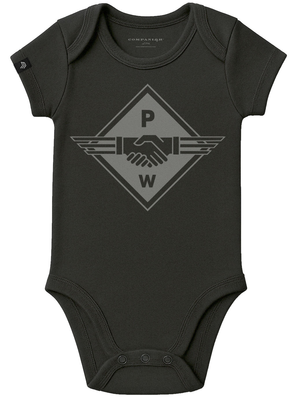 Hands PW – Baby Bodysuit Organic T-Shirt - Black