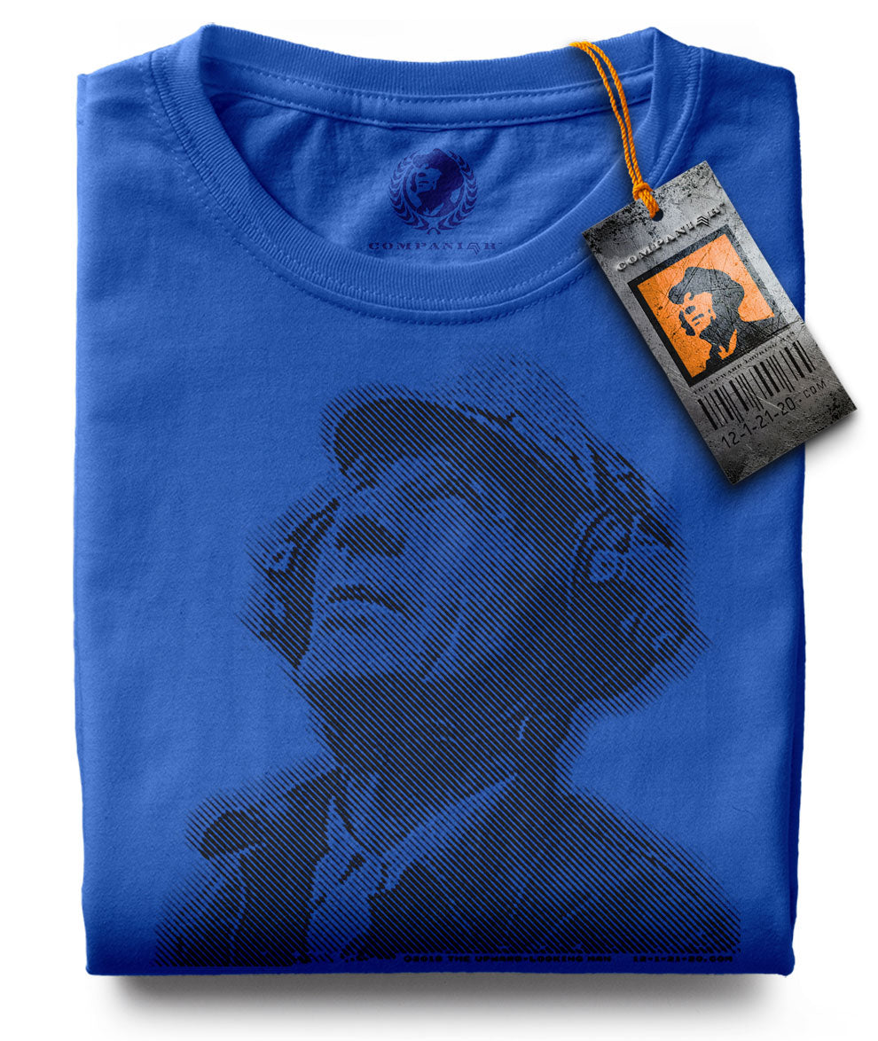 The upward-looking Man ― T-Shirt - Blau