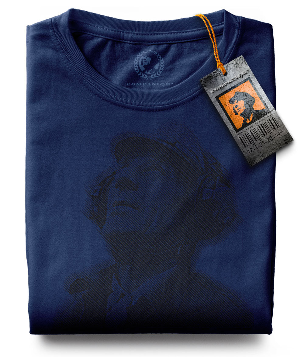 The upward-looking Man ― T-Shirt - Blau Navy
