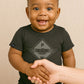 Hands PW ― Baby Body Organic T-Shirt - Schwarz