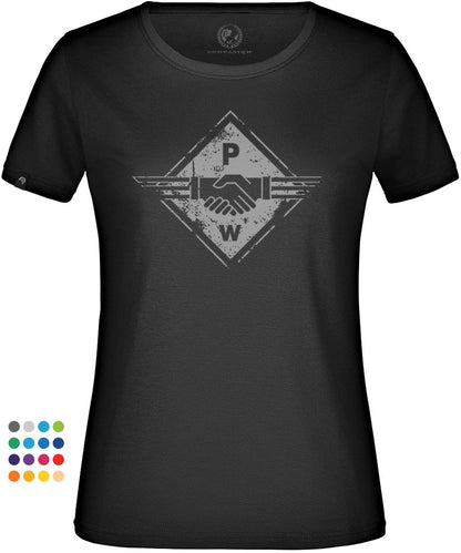 Hands PW ― Ladies Girlie T-Shirt - Schwarz