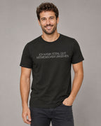 Ich kann total gut Mitmenschen umgehen ― Herren Unisex Statement T-Shirt – Schwarz