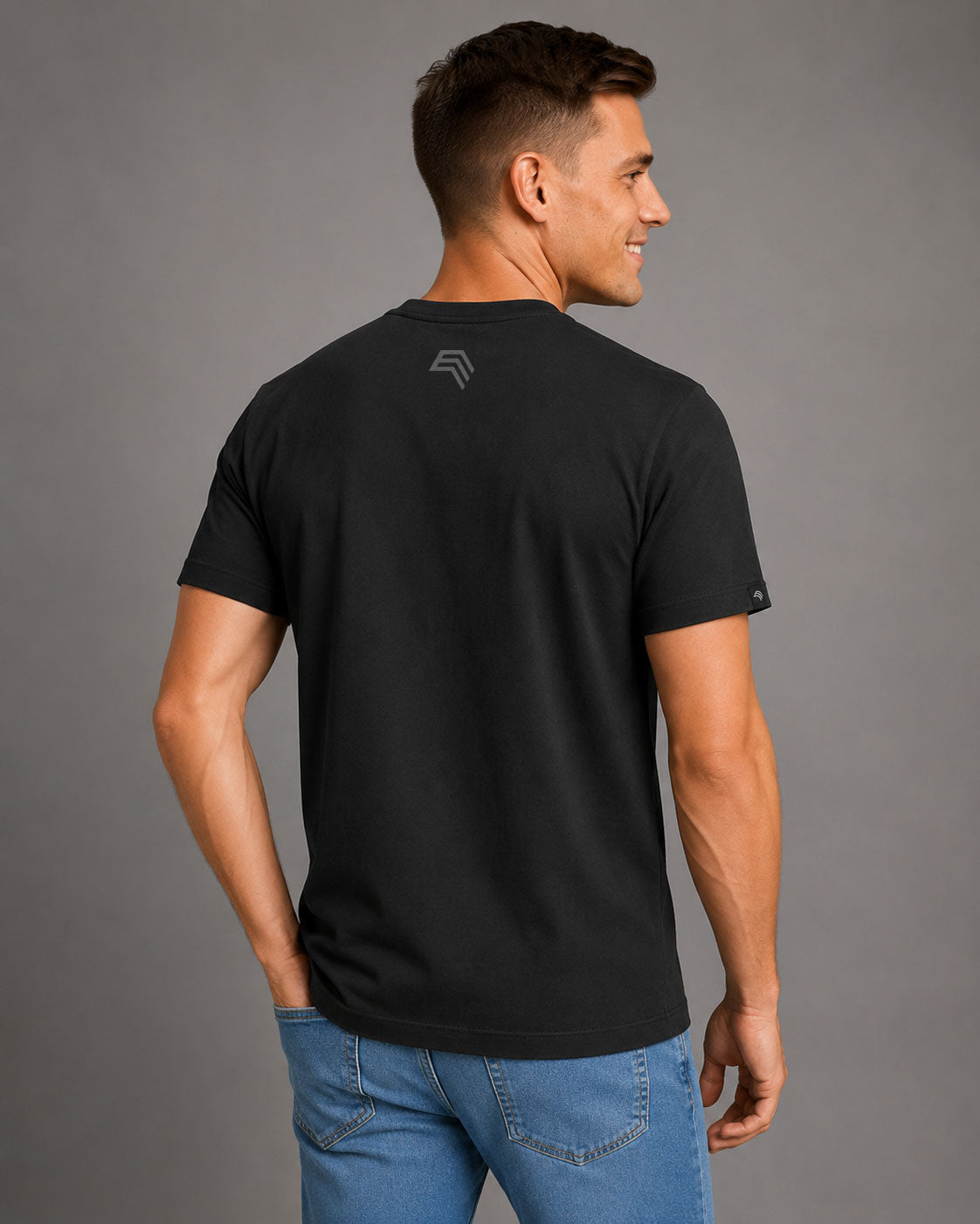 Ich kann total gut Mitmenschen umgehen ― Herren Unisex Statement T-Shirt – Schwarz
