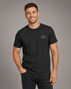 Ich kann total gut Mitmenschen umgehen ― Herren Unisex Statement T-Shirt – Schwarz