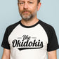 Die Okidokis ― Contrast Raglan T-Shirt - Weiß / Schwarz