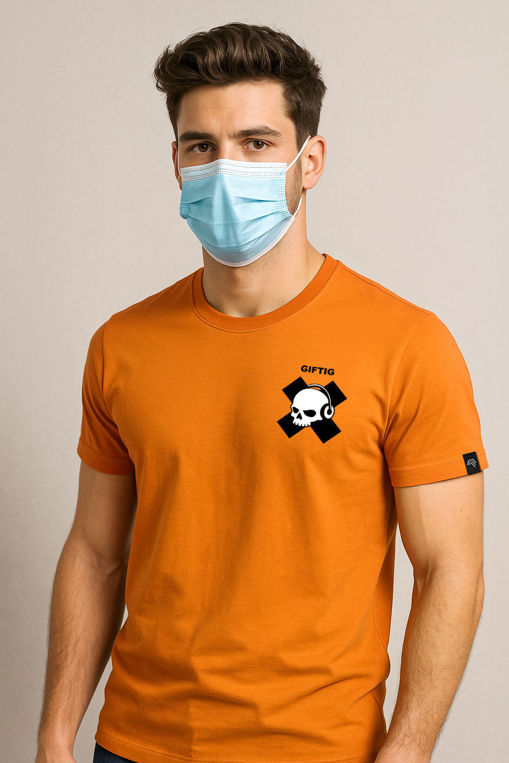 Giftig ― Herren Gefahrstoff T-Shirt – Orange