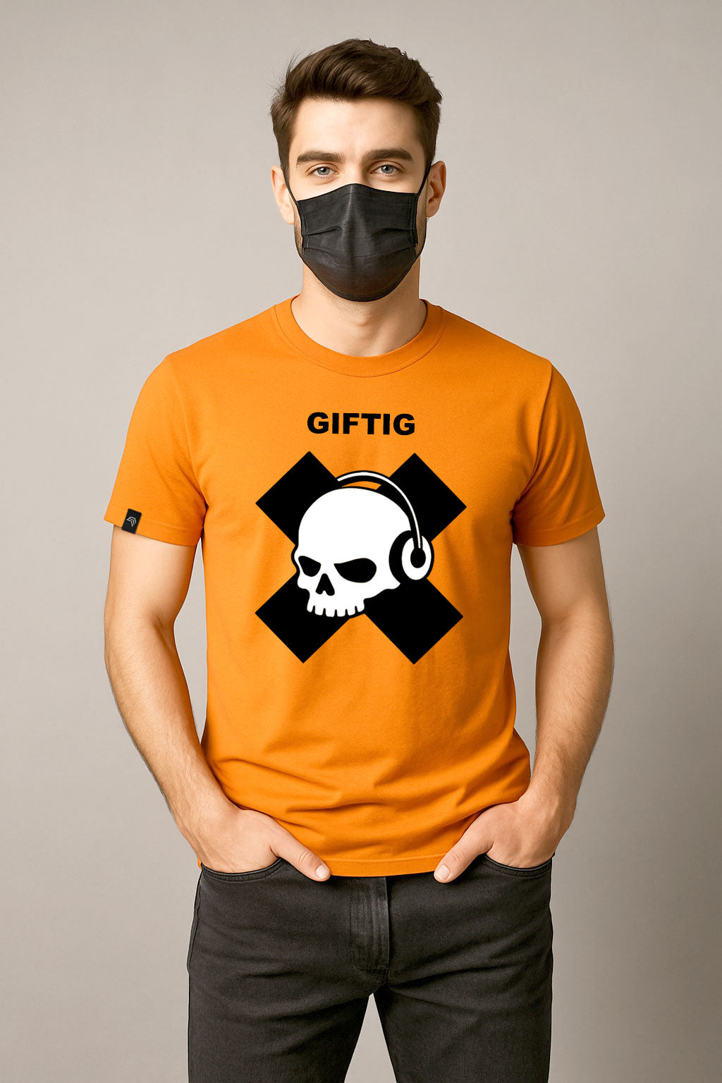 Giftig ― Herren Gefahrstoff T-Shirt – Orange