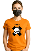 Giftig ― Damen Gefahrstoff-Girlie T-Shirt – Orange