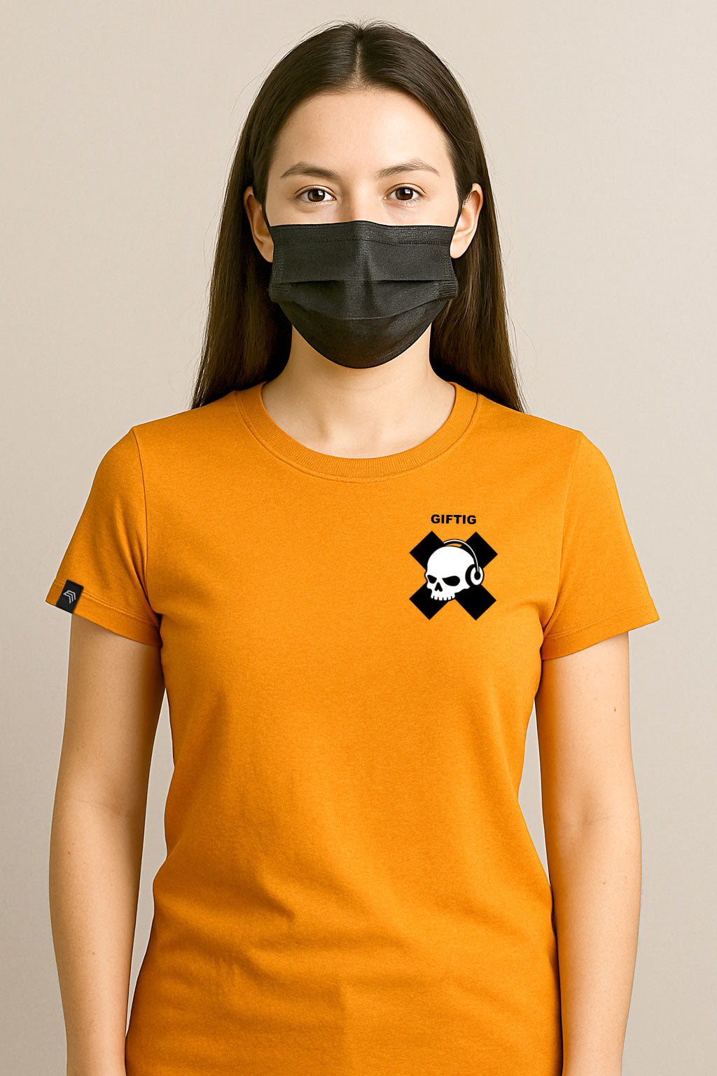 Giftig ― Damen Gefahrstoff-Girlie T-Shirt – Orange