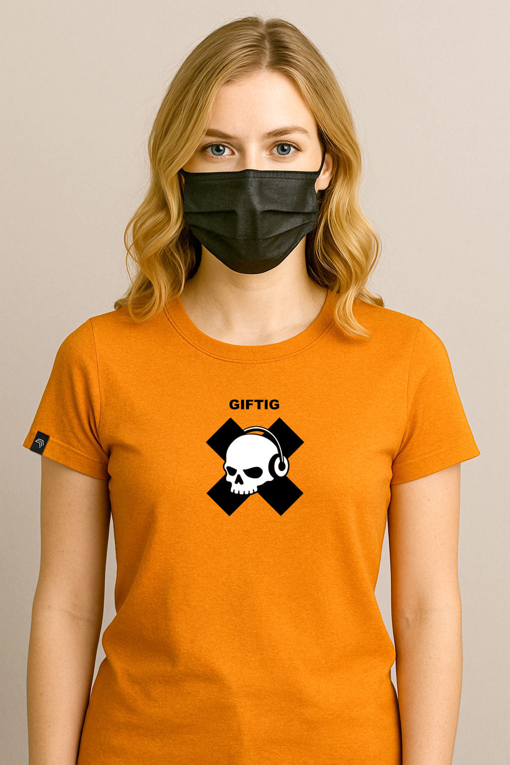 Giftig ― Damen Gefahrstoff-Girlie T-Shirt – Orange