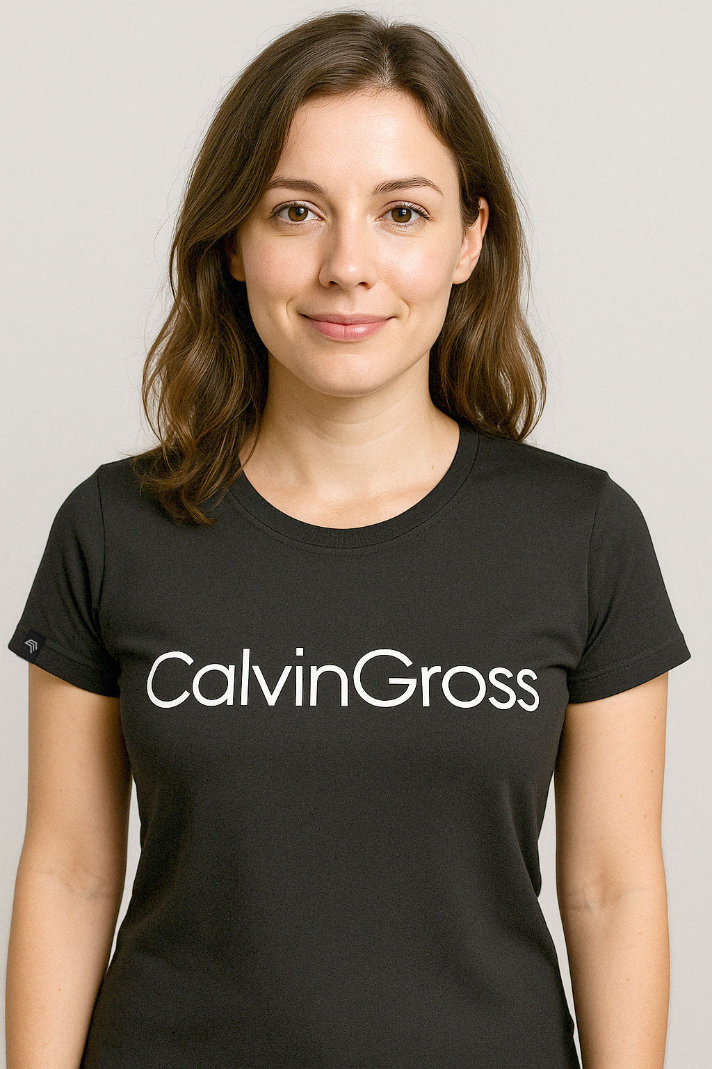 Calvin Gross ― Ladies Girlie T-Shirt - Schwarz