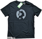 Circle Melted Upward-Looking Man (Vintage Print) ― T-Shirt - Black