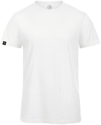 ― % ― BAC TM046 ― Herren Bio-Baumwolle Flammgarn T-Shirt - Weiß [L]