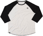 MTS M088 ― Bi-Color Baseball Peach-Finish Longsleeve T-Shirt - White / Black