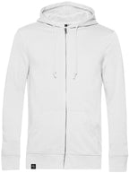 BAC U35B — Soft Hooded Sweatshirt Jacket with Organic Cotton - White