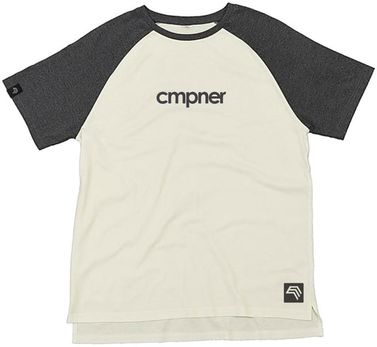 ― % ― MTS M178/121 ― Unisex Baseball Contrast T-Shirt - Natural Weiß / Grau Melange [XL]