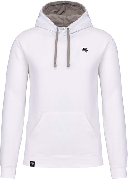 KRB K446 ― Bi-Color Hoodie Sweatshirt - Weiß / Grau