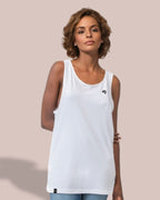 MTS M133 — Unisex Organic Cotton Armhole Tank Top - White