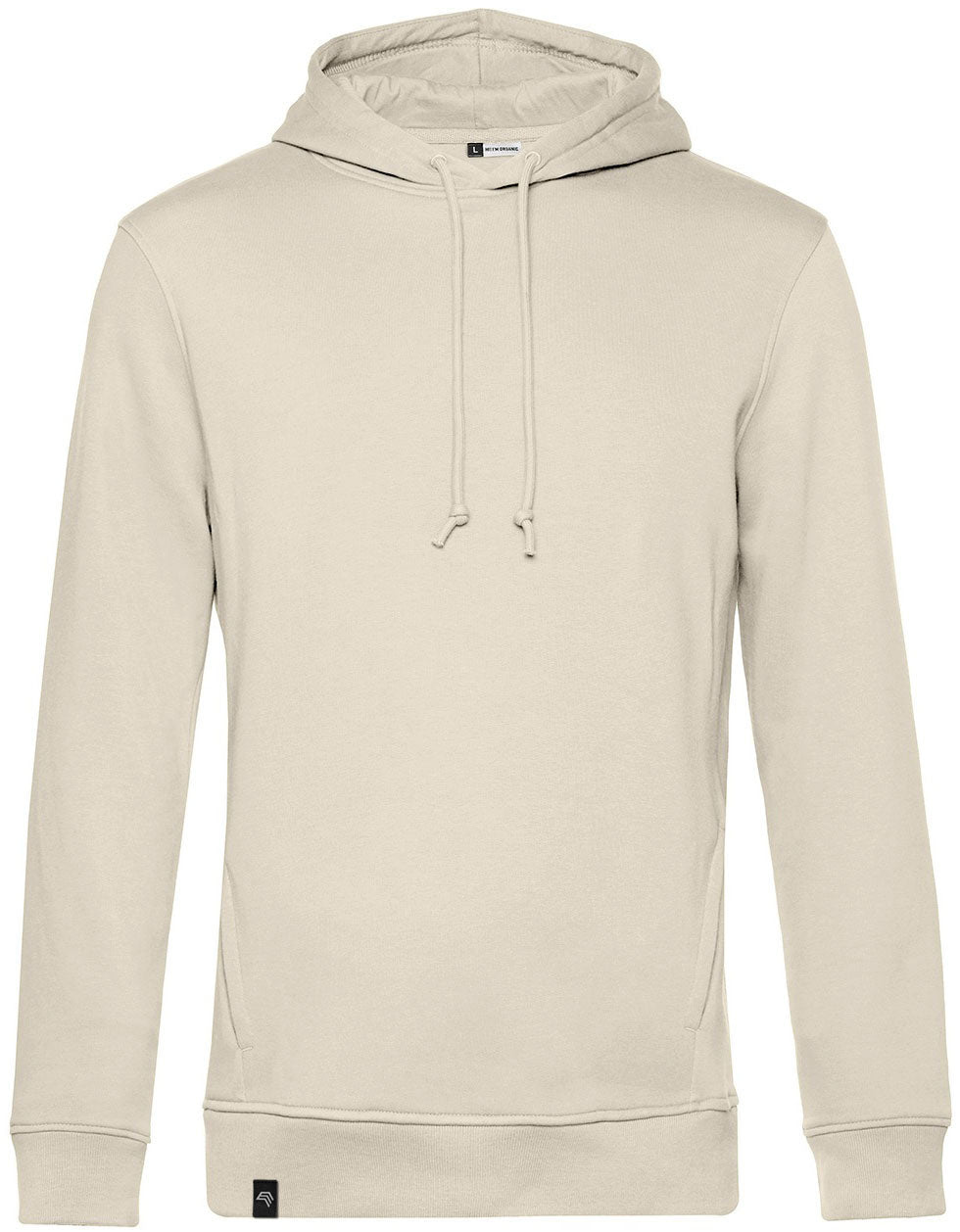 BAC U33B ― Weicher Herren Bio-Baumwolle Hoodie - Natural Weiß