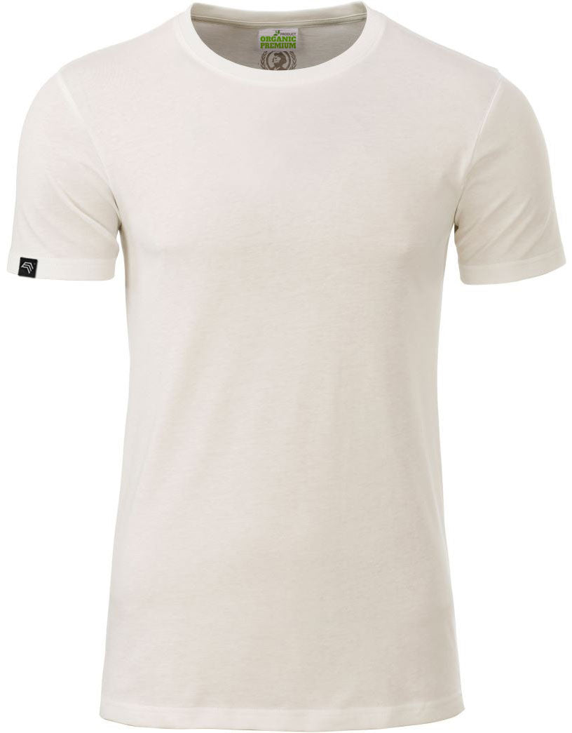 JAN 8008 ― Men's Organic Cotton T-Shirt - Natural White