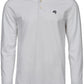 TJS 1406 ― Luxury Longsleeve Stretch Polo Shirt - Weiß