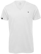 BAC TM044 ― Unisex Organic Cotton V-Neck T-Shirt - White