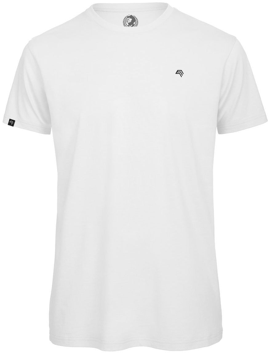 ― % ― BAC TM042/ ― Herren Bio-Baumwolle Medium-Fit T-Shirt - Weiß [S]