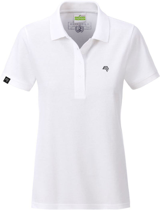 ― % ― JAN 8009/ ― Damen Bio-Baumwolle Polo Shirt - Weiß [2XL]