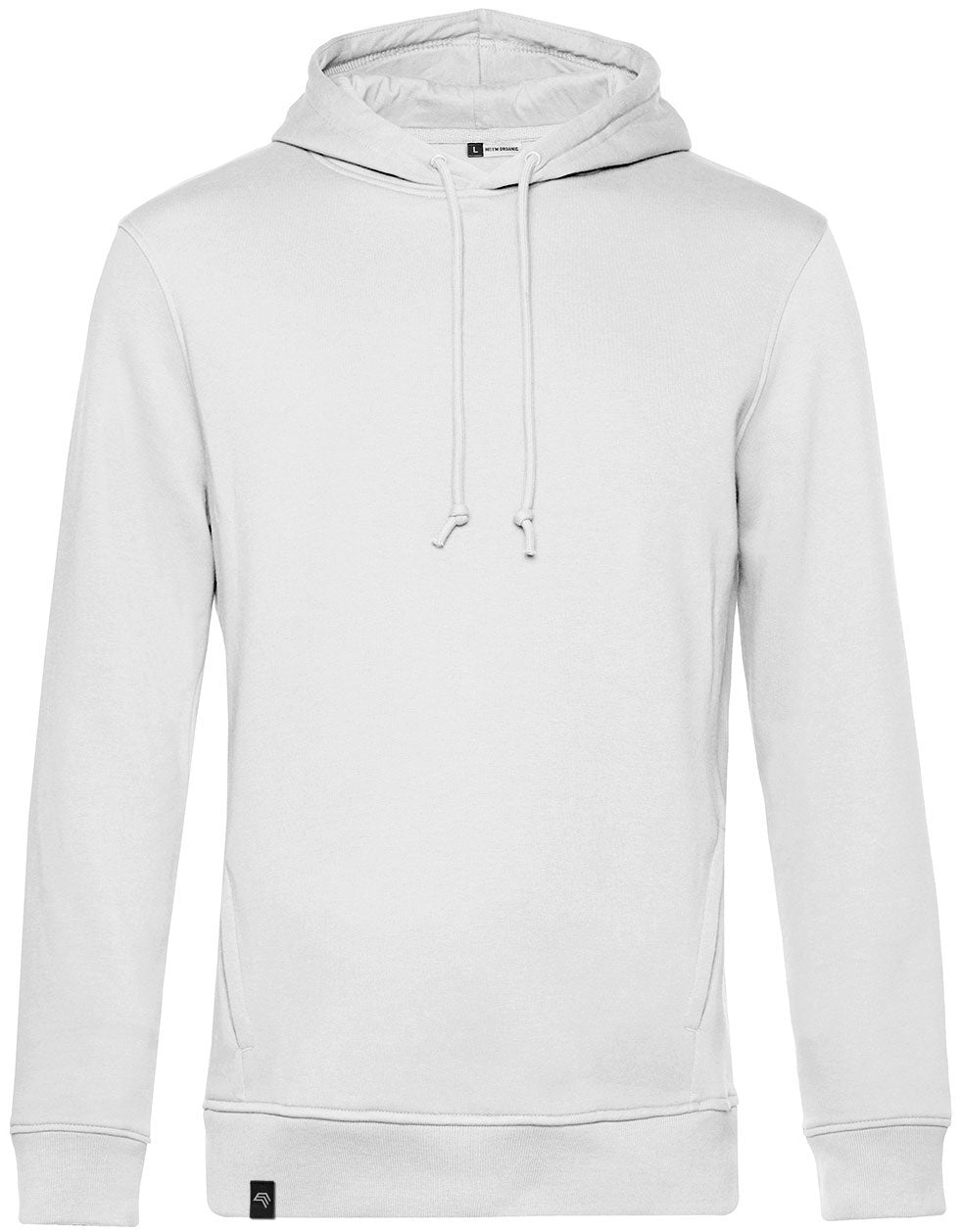 BAC U33B – Soft Men's Organic Cotton Hoodie - White