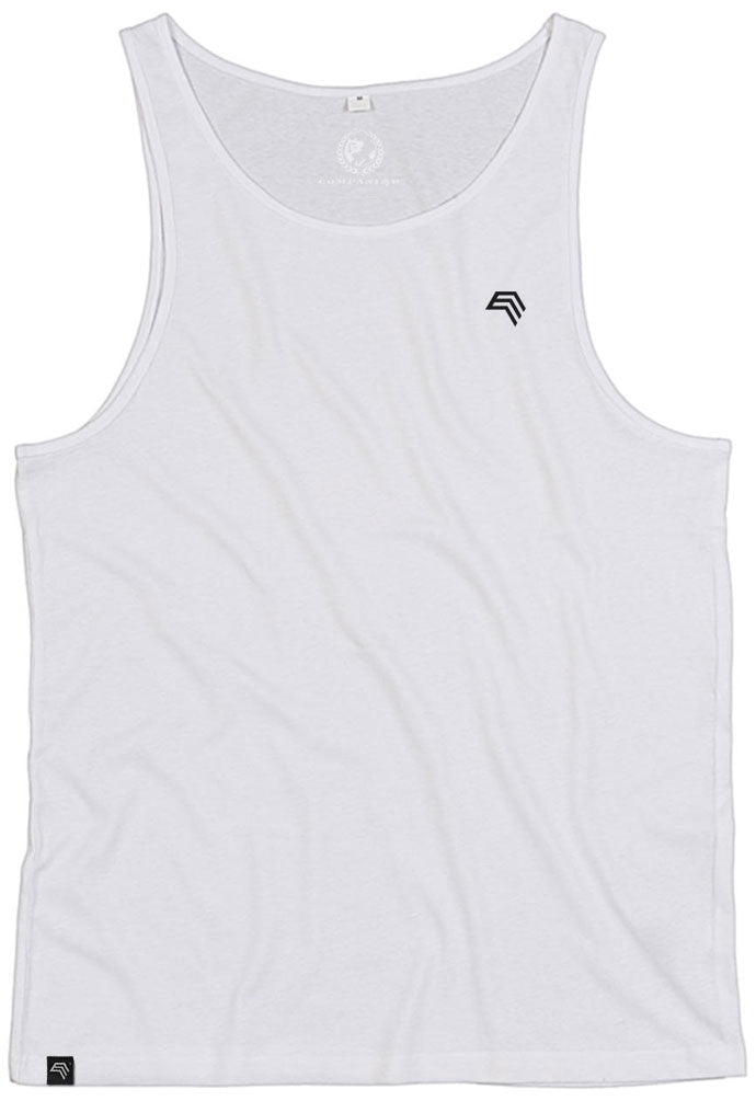 MTS M133 — Unisex Organic Cotton Armhole Tank Top - White