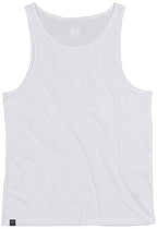 MTS M133 — Unisex Organic Cotton Armhole Tank Top - White