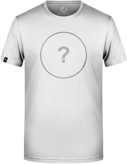 Unisex Mens Basic T-Shirt - Weiß - incl. Print