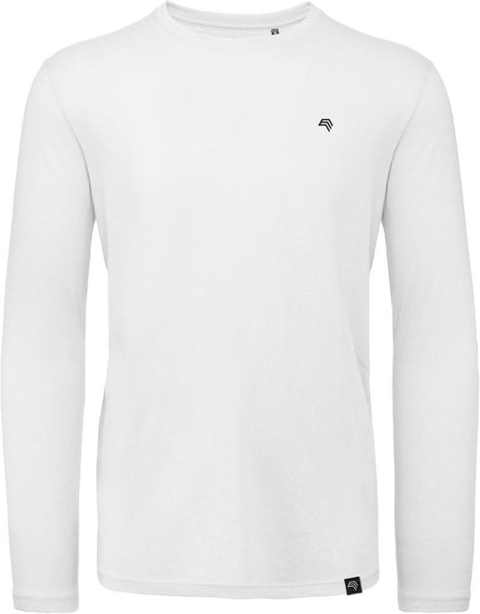 BAC TM070 ― Unisex Bio-Baumwolle Langarm T-Shirt - Weiß
