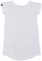 ― % ― MTS M099 ― Damen Bio-Baumwolle T-Shirt Dress - Weiß / S