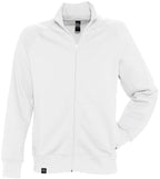 SLS 4720 ― Raglan Sweat Jacket with Stand-Up Collar - White